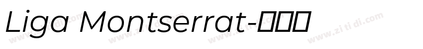 Liga Montserrat字体转换